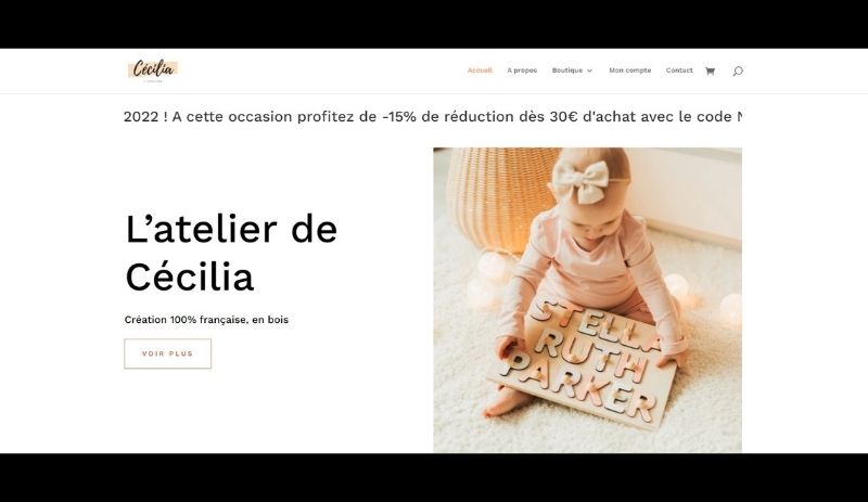 site l'atelier de Cécilia